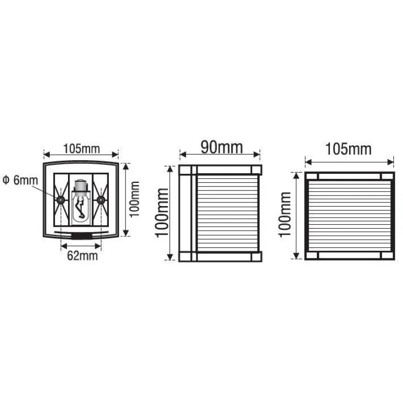 Seyir Feneri - N20 - İskele -Sancak - Siyah Gövde - 225°