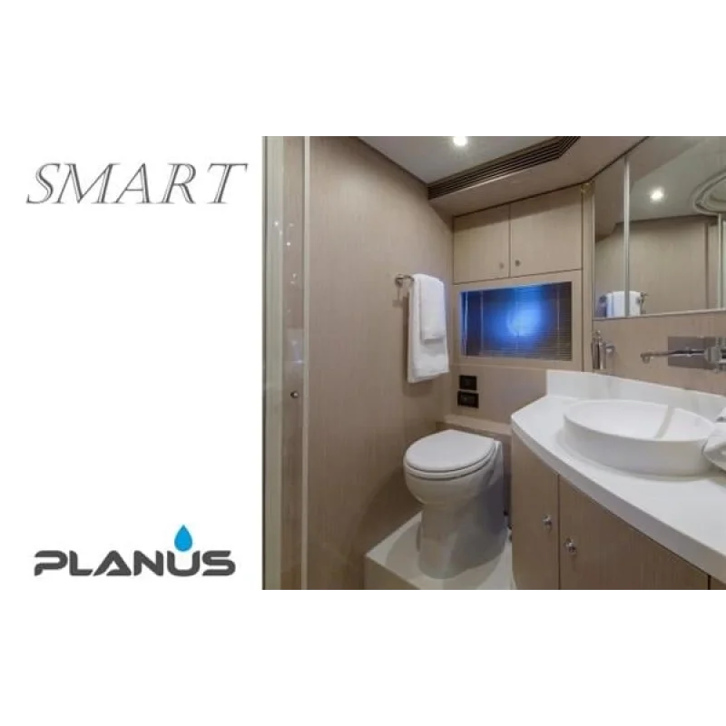 Smart 24V Beyaz Kısa Taş Taharet Kitli Tuvalet