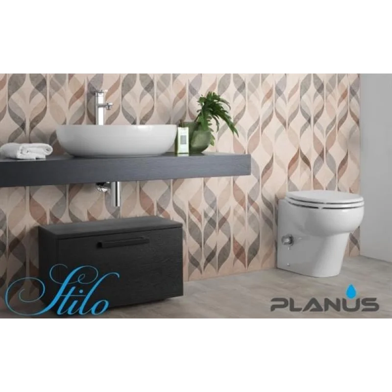 Stilo 24V Beyaz Taş Taharet Kitli Tuvalet