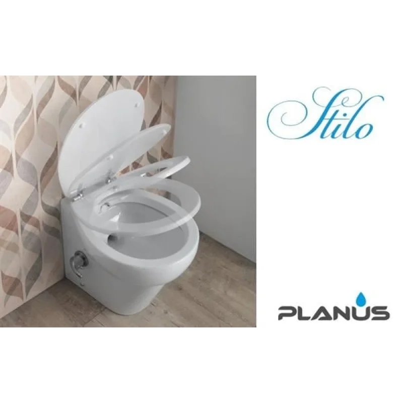 Stilo 24V Beyaz Taş Taharet Kitli Tuvalet