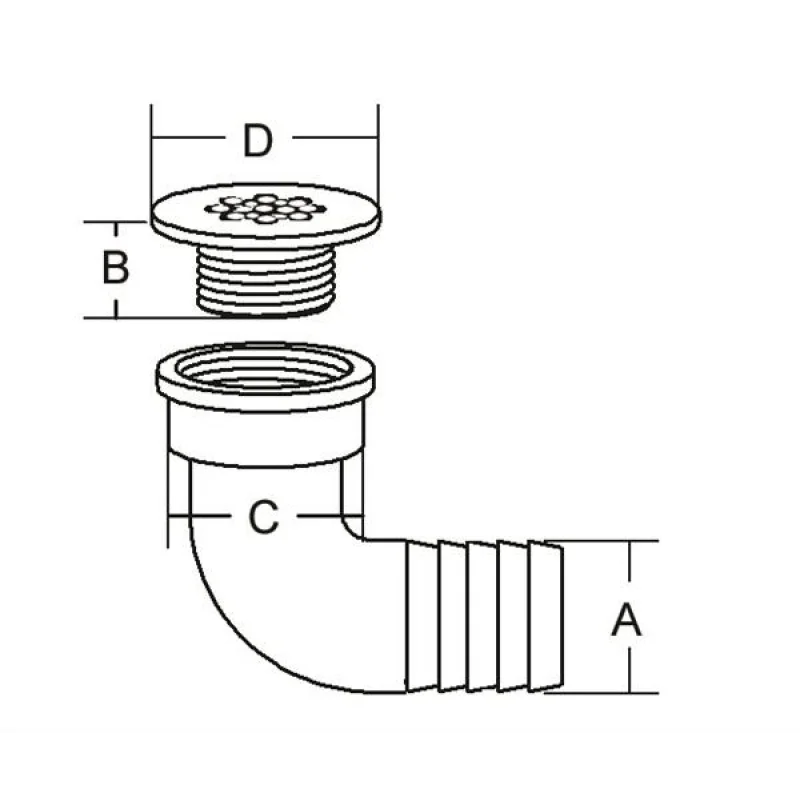 Su gideri 25MM İKİ PARÇALI
