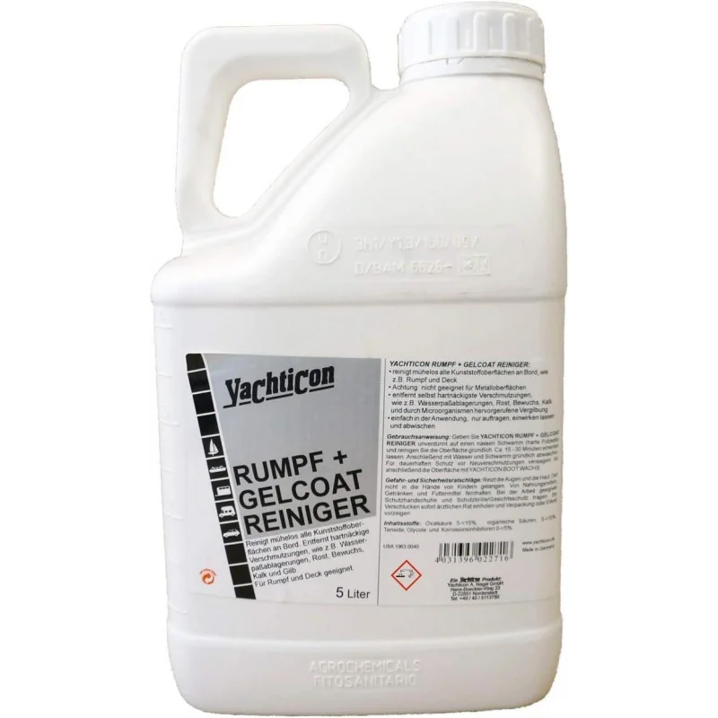 Tekne ve Jelkot Temizleyici 5 Litre Yachticon