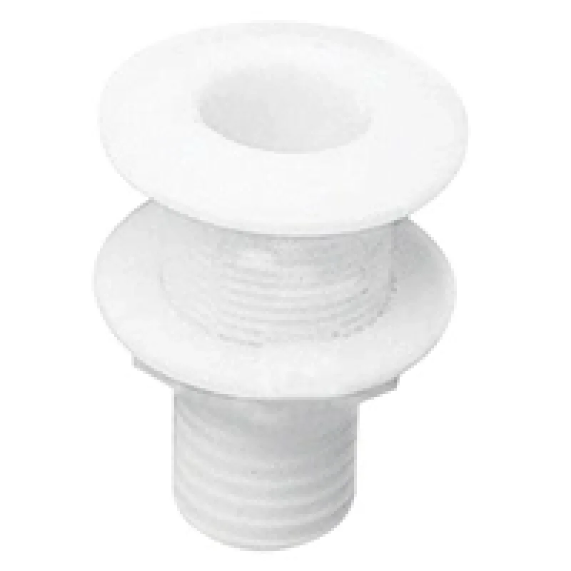 Nuova Rade Thru-Hull Geçiş Rakoru 5/8 Hortum Nipelli Ø15mm Beyaz