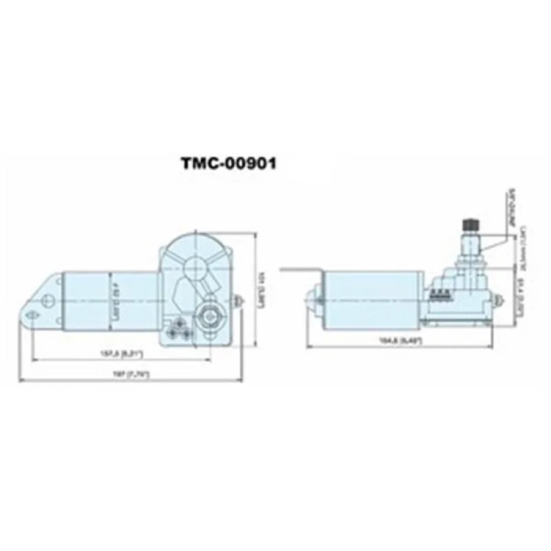 TMC silecek motoru 24V/24W 25.4 mm