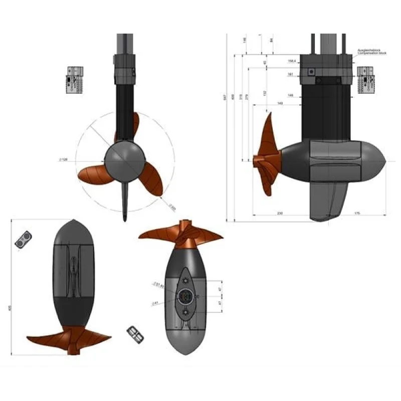 Torqeedo Pod Drive Cruise 3.0 FP 24V DC