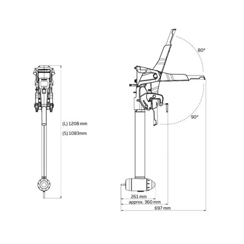 Torqeedo Travel L - 3Hp - 1080W Akü