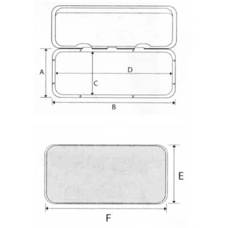 Trem Su geçirmez Plastik Kapak 270x289 mm