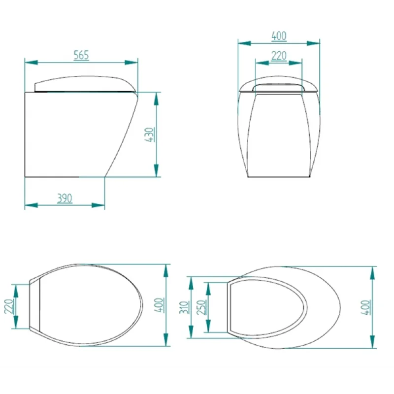 Vision Beyaz Tuvalet 24V