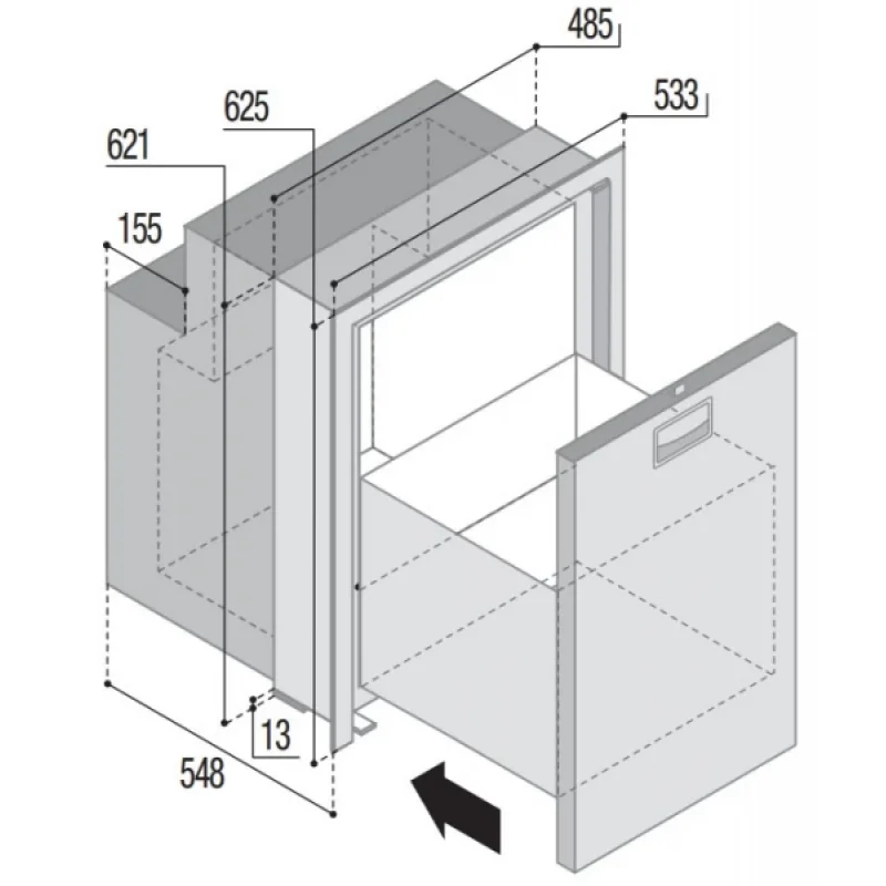 Vitrifrigo Dw90 Rfx Ocx2 Buzdolabi, Pslnmz, 12-24V