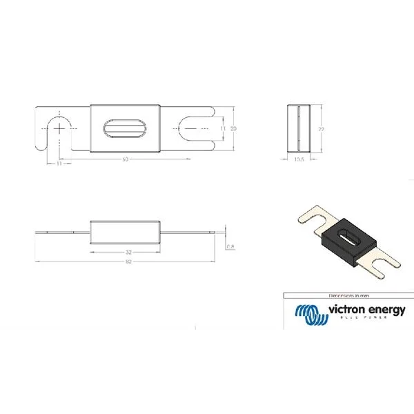 ANL Fuse 300A/80V For 48V (1 Pcs)