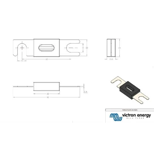 ANL Fuse 500A/80V For 48V (1PCS)