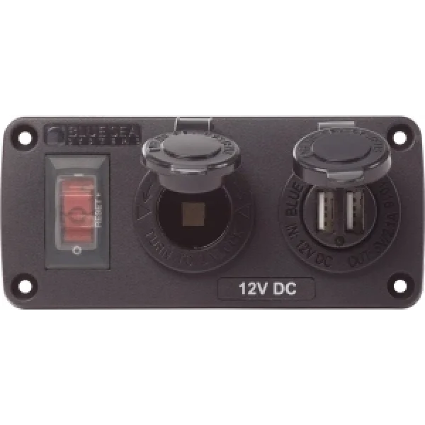 Blue Sea Below Deck Panel Çakmak Soketi Ve Usb