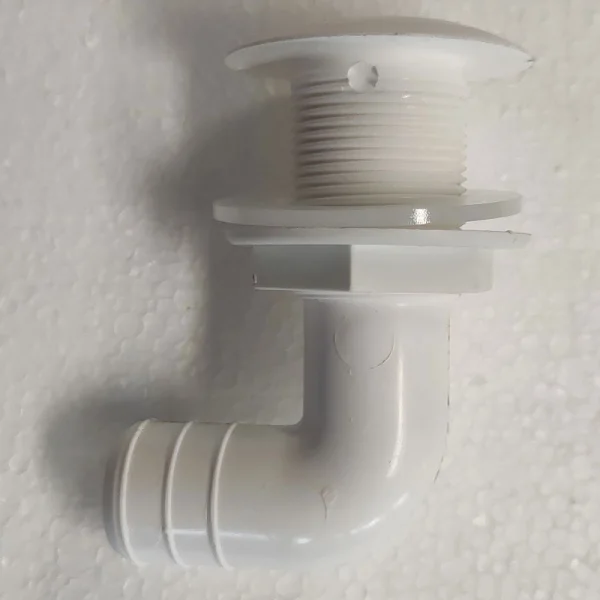 Bulk Packaging For Oem, Thru-Hull Elbow 90°, For Hose Ø 25mm, Beyaz, İso