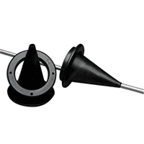 Kablo Körüğü/Plastik Embedded Ring, Ø 89mm, Cut-Out Ø 59mm, Siyah