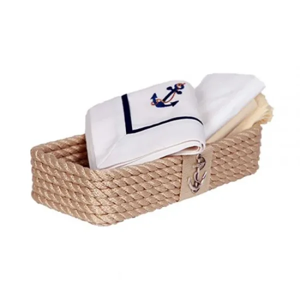 CaptainRA Mini Havlu Sepeti (Dikdörtgen) Bej