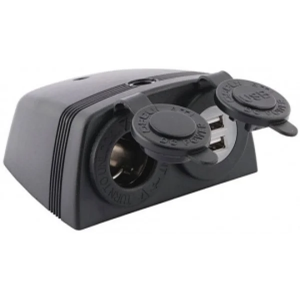 Çiftli Usb Soketi Ve Çakmak Soketi