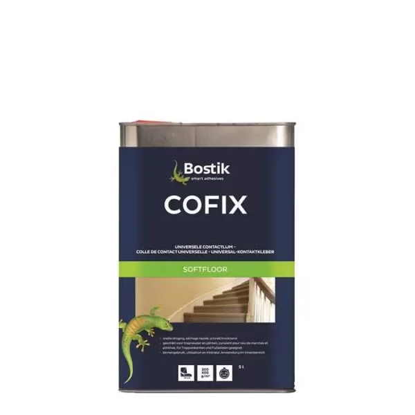 Cofix Zemin Kaplama Yapıştırıcısı Şeffaf 5LT Bostik