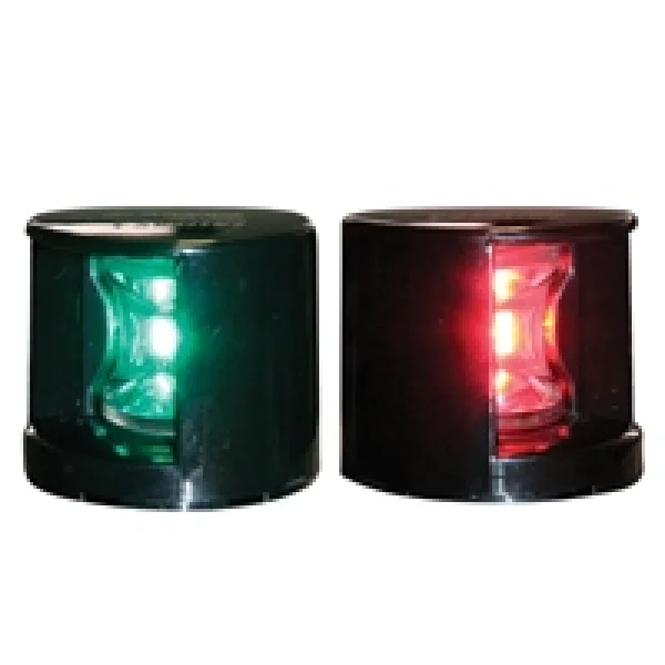 Fos Led 12 İskele&Sancak Feneri, Alttan Monte,112,5° Siyah