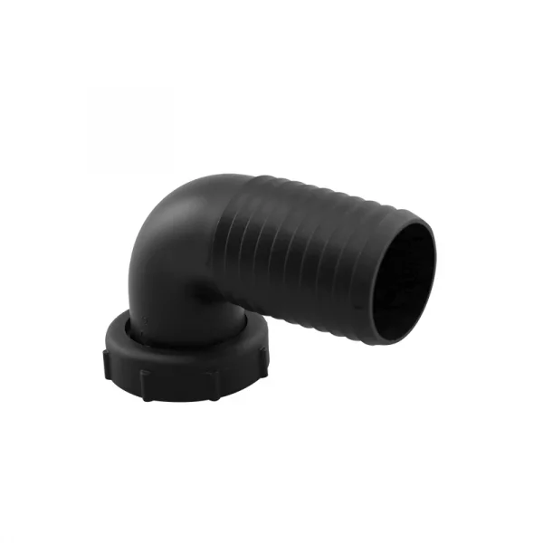 Giriş Bağlantı Elemanı Ø 38mm, 1 1/2” Lik Hortum, Siyah