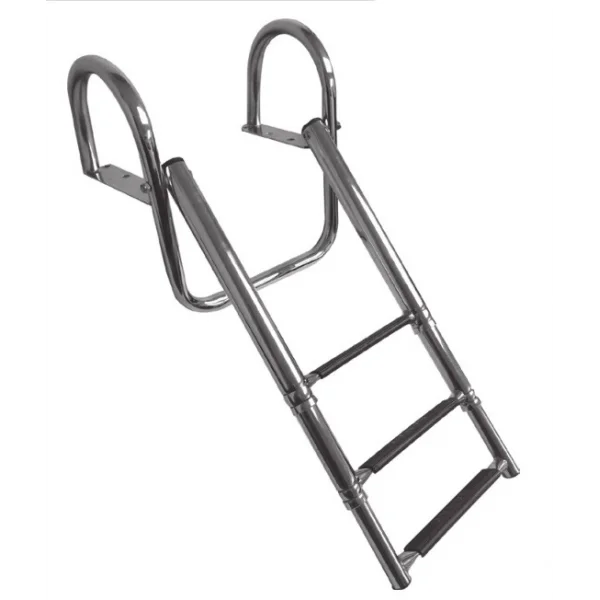 Platform Üstü Teleskopik Krom Merdiven 3 Basamaklı