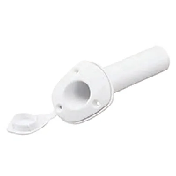 Rod Holder, W/ Cap, Plastik, Ø 40mm, H.230mm, Beyaz