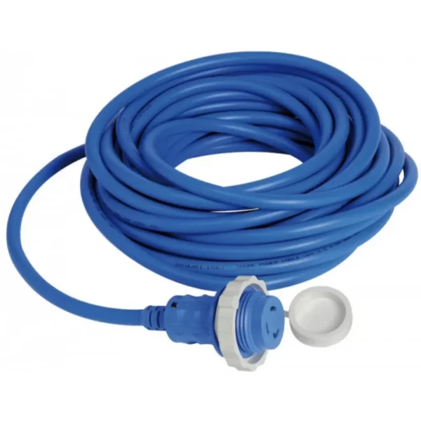 Sahil Besleme Kablosu Fişli 30A-15M Mavi