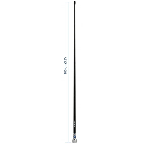 Scout Quick 1 Vhf Anteni Fiberglass 1 Metre Siyah