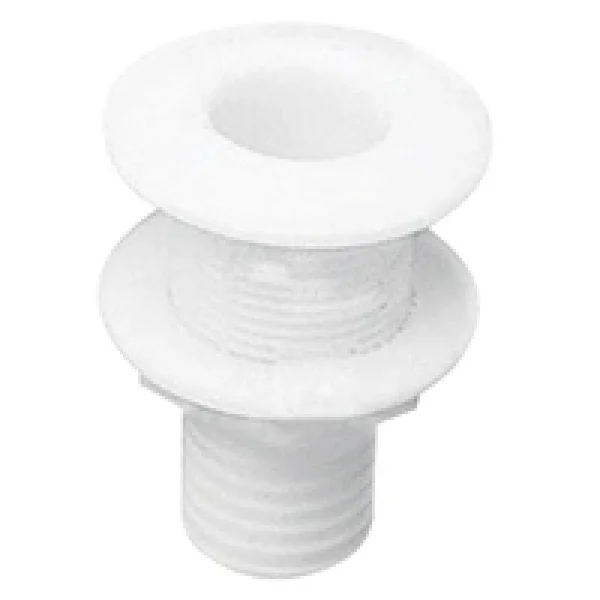 Nuova Rade Thru-Hull Geçiş Rakoru 5/8 Hortum Nipelli Ø15mm Beyaz
