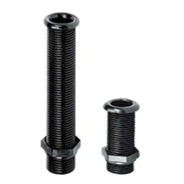 Lalizas Thru-Hull Vida Bağlantılı Flanşlı 7/8 Ø22mm 155mm Siyah