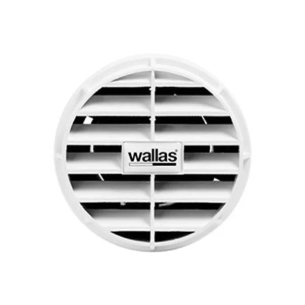 WALLAS 3411 KABİN ÇIKIŞ MENFEZİ Ø75MM, BEYAZ
