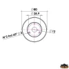 Çıpa feneri 360° 12V Kırmızı