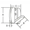 Elbise Askısı 50x28 mm.