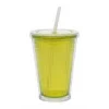 Gimex büyük bardak, pipetli limon yeşili