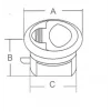 Gömme kulp 60mm