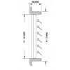 Hava Çıkış Izgarası. Tik Dört Yönlü 152X102 mm