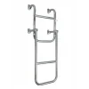 Katlanabilir Paslanmaz Krom Merdiven Genişlik: 24.5cm - 2+1 Basamak / 65cm