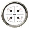 KUS Temiz Su + Pis Su + Gri Su + 12V Voltmetre 4lü Gösterge 111mm
