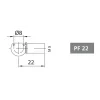 Mafsallı Amörtisör Başlığı PF22/M5/M8