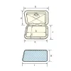 NUOVA RADE PLASTİK KAPAK, KİLİTLİ 165X285MM