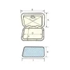 Nuova Rade Topline Plastik Kapak 270 X 375 mm Kilitli