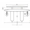 Paslanmaz Çelik Koç boynuzu 150 mm Gömme