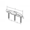 Paslanmaz Çelik Koç Boynuzu 152mm
