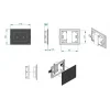 Planus Siyah Full Glass Touch Panel 2 Butonlu