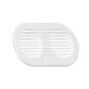 PLASTİK HAVALANDIRMA, Ø3, 195X105mm, BEYAZ. İKİLİ