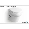 Planus Stilo Plus 12V Beyaz Kısa Taş Taharet Kitli Tuvalet
