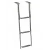 Teleskopik Krom Tekne Merdiveni 4 Basamak 110cm
