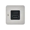 TILE-USB-A/USB-C ŞARJ SOKETİ, PASL. ÇERÇEVE