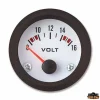TREM ECO LINE Voltmetre Beyaz 12V Ø52mm Tekne Göstergesi