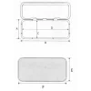 Trem Su geçirmez Plastik Kapak 270x289 mm