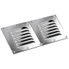 Lalizas HavalandırmaIzgarası Çift 258x118x6.5mm Siyah